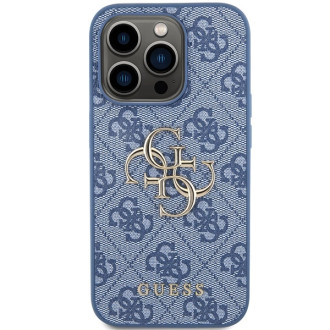 Pouzdro Guess 4G Big Metal Logo pro iPhone 15 Pro - modré