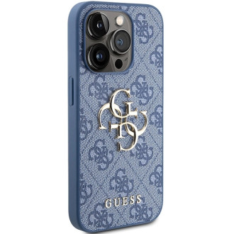 Pouzdro Guess 4G Big Metal Logo pro iPhone 15 Pro - modré