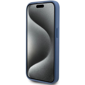 Pouzdro Guess 4G Big Metal Logo pro iPhone 15 Pro - modré