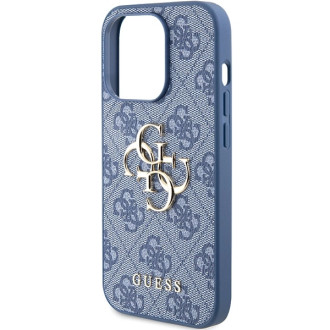 Pouzdro Guess 4G Big Metal Logo pro iPhone 15 Pro - modré