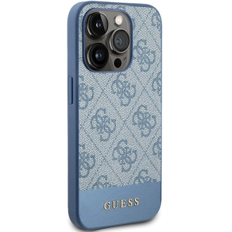Pouzdro Guess 4G Stripe Collection pro iPhone 15 Pro - modré