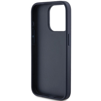 Pouzdro Guess 4G Triangle Metal Logo pro iPhone 15 Pro - modré