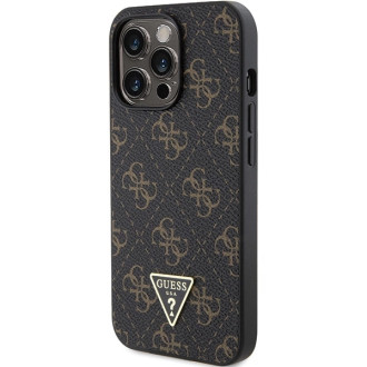 Pouzdro Guess 4G Triangle Metal Logo pro iPhone 15 Pro - černé