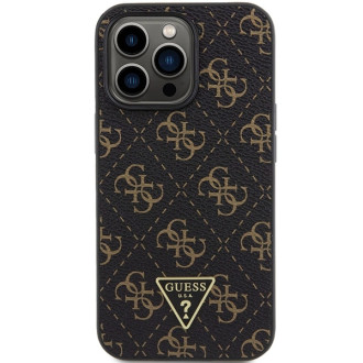 Pouzdro Guess 4G Triangle Metal Logo pro iPhone 15 Pro - černé