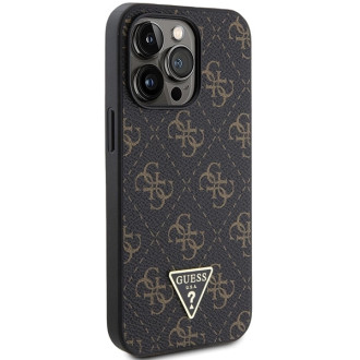 Pouzdro Guess 4G Triangle Metal Logo pro iPhone 15 Pro - černé