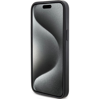 Pouzdro Guess 4G Triangle Metal Logo pro iPhone 15 Pro - černé