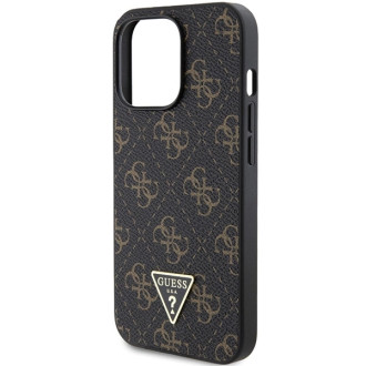 Pouzdro Guess 4G Triangle Metal Logo pro iPhone 15 Pro - černé
