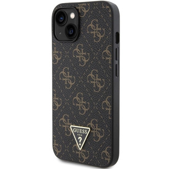 Pouzdro Guess 4G Triangle Metal Logo pro iPhone 15 Plus / 14 Plus - černé