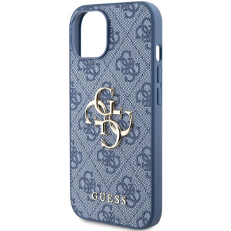 Pouzdro Guess 4G Big Metal Logo pro iPhone 15/14/13 - modré