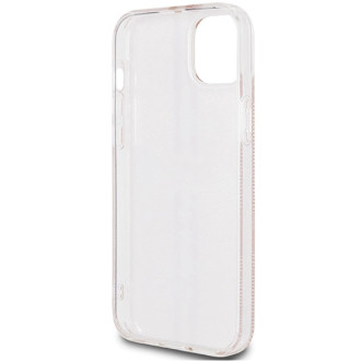 Pouzdro Guess IML 4G Gold Stripe pro iPhone 15 / 14 / 13 - růžové
