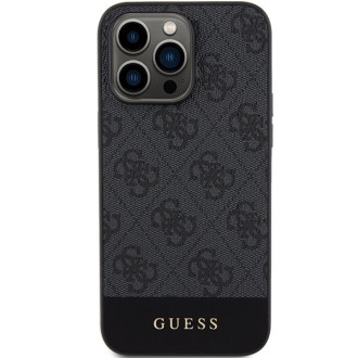 Pouzdro Guess 4G Stripe Collection pro iPhone 15 Pro Max - šedé