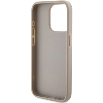 Guess GUHCP15XPG4GPH iPhone 15 Pro Max 6,7" bílý/bílý pevný obal 4G trojúhelníkové kovové logo