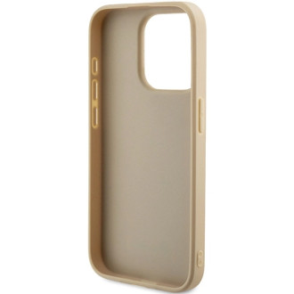 Guess GUHCP15XPSAIRSD iPhone 15 Pro Max 6,7" zlatý/zlatý pevný obal Saffiano Iridescent Script