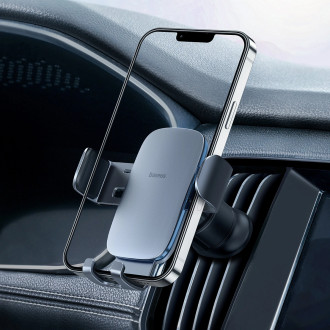 Baseus Metal Age II gravitační držák telefonu do auta pro mřížku ventilace tmavě šedý (SUJS000013)