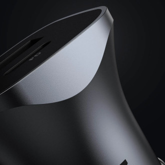Ugreen rychlá nabíječka do auta USB-A / USB-C 30W PD PPS šedá (CD130)