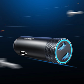 Joyroom nabíječka do auta 2 x USB-C 50W s PD, QC, PPS šedá (JR-CL13)