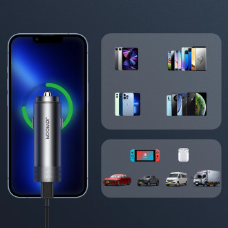 Joyroom nabíječka do auta 2 x USB-C 50W s PD, QC, PPS šedá (JR-CL13)