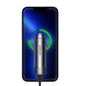 Joyroom nabíječka do auta 2 x USB-C 50W s PD, QC, PPS šedá (JR-CL13)