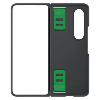 Samsung Silicone Grip Cover Case for Samsung Galaxy Z Fold4 Case with Wrist Strap Black (EF-GF936TBEGWW)