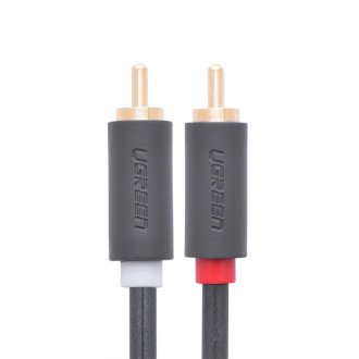 Ugreen cable stereo audio video 2 RCA 2x Cinch 5m gray (10520)