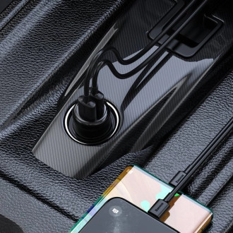 Bezdrátový Bluetooth FM vysílač s nabíječkou Baseus S-16 (Overseas edition) - černý