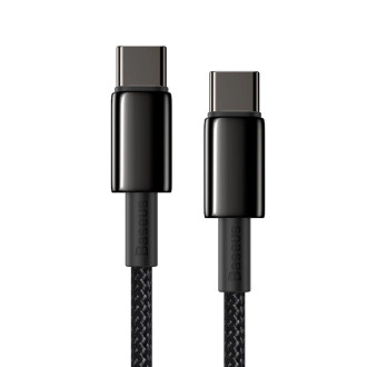 Baseus USB Type C - USB Type C kabel Napájení Rychlé nabíjení 100 W 5 A 1 m černý (CATWJ-01)