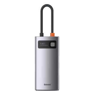 [RETURNED ITEM] Baseus Metal Gleam 4in1 multifunctional HUB USB Type C - USB Type C Power Delivery 100 W / HDMI 4K 30 Hz / 1x USB 3.2 Gen 1 / 1x USB 2