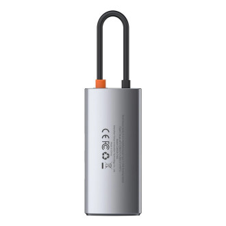 [RETURNED ITEM] Baseus Metal Gleam 4in1 multifunctional HUB USB Type C - USB Type C Power Delivery 100 W / HDMI 4K 30 Hz / 1x USB 3.2 Gen 1 / 1x USB 2
