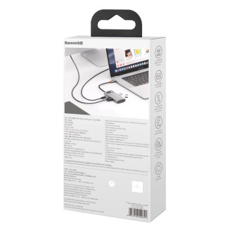 [RETURNED ITEM] Baseus Metal Gleam 4in1 multifunctional HUB USB Type C - USB Type C Power Delivery 100 W / HDMI 4K 30 Hz / 1x USB 3.2 Gen 1 / 1x USB 2