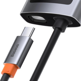 [RETURNED ITEM] Baseus Metal Gleam 4in1 multifunctional HUB USB Type C - USB Type C Power Delivery 100 W / HDMI 4K 30 Hz / 1x USB 3.2 Gen 1 / 1x USB 2