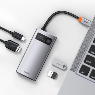 [RETURNED ITEM] Baseus Metal Gleam 4in1 multifunctional HUB USB Type C - USB Type C Power Delivery 100 W / HDMI 4K 30 Hz / 1x USB 3.2 Gen 1 / 1x USB 2