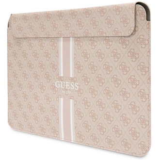Guess 4G Printed Stripes kryt na 14&quot; notebook - růžový