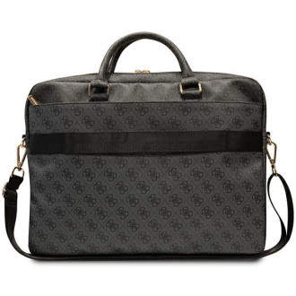 Taška Guess 4G Printed Stripes na 16&quot; notebook - černá