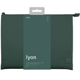Uniq Lyon Waterproof RPET case pro 14&quot; notebook - zelená