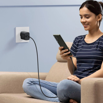 Rychlá nabíječka Joyroom JR-TCF11 až 25W + kabel USB-C / USB-C 1m - černá