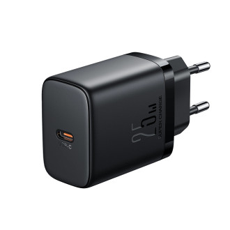 Rychlá nabíječka Joyroom JR-TCF11 až 25W + kabel USB-C / USB-C 1m - černá