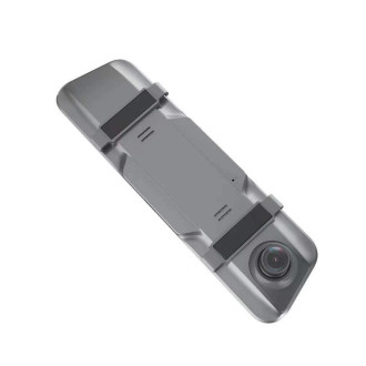 Autovideorekordér DVR911 v zrcadle Full HD G-senzor s couvací kamerou - šedý