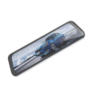 Autovideorekordér DVR911 v zrcadle Full HD G-senzor s couvací kamerou - šedý