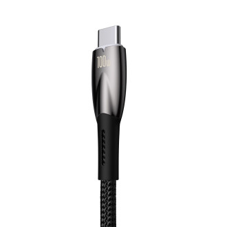 Kabel pro rychlé nabíjení Baseus Glimmer Series USB-A - USB-C 100W 480Mbps 2m černý