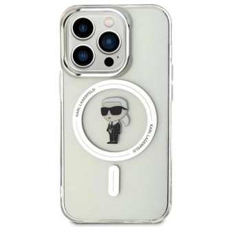 Karl Lagerfeld IML Ikonik MagSafe pouzdro pro iPhone 15 Pro - průhledné