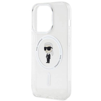 Karl Lagerfeld IML Ikonik MagSafe pouzdro pro iPhone 15 Pro - průhledné