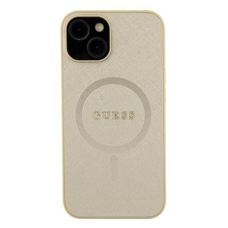 Guess GUHMP15MPSAHMCB iPhone 15 Plus 6,7&quot; zlatý/zlatý pevný obal Saffiano MagSafe