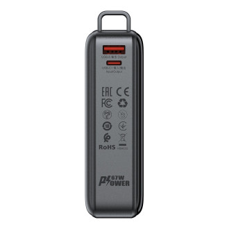Powerbanka Acefast M4 PD 67W 20000mAh s vestavěným kabelem - černá