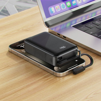 Powerbanka Acefast M4 PD 67W 20000mAh s vestavěným kabelem - černá