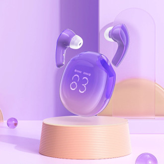 Bezdrátová sluchátka do uší Acefast T9 Bluetooth 5.3 - fialová