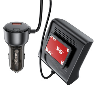 Acefast B11 138W USB-A USB-C nabíječka do auta se 6 porty – černá