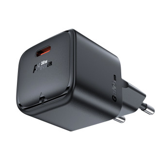 Acefast A77 Mini PD 30W GaN USB-C nástěnná nabíječka - černá