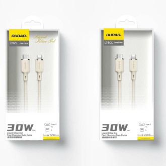 Dudao L7SCL USB-C - Lightning 30W 2m kabel - béžový
