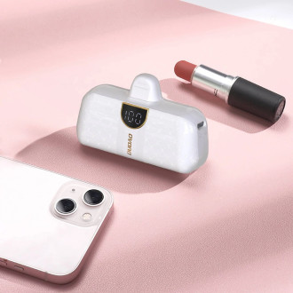 Mini powerbanka Dudao K20SC ve tvaru tašky USB-C 5000mAh - bílá