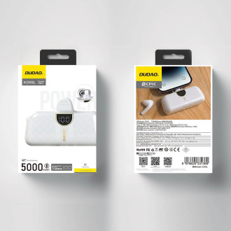 Mini powerbanka Dudao K20SL ve tvaru Lightning brašny 5000mAh - bílá
